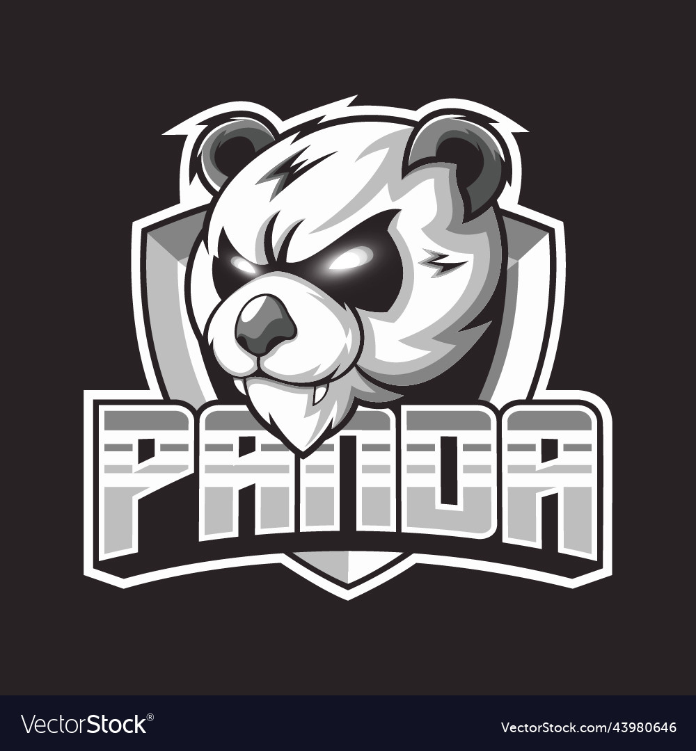 Furious Panda Mascot Gaming Logo Free Download 