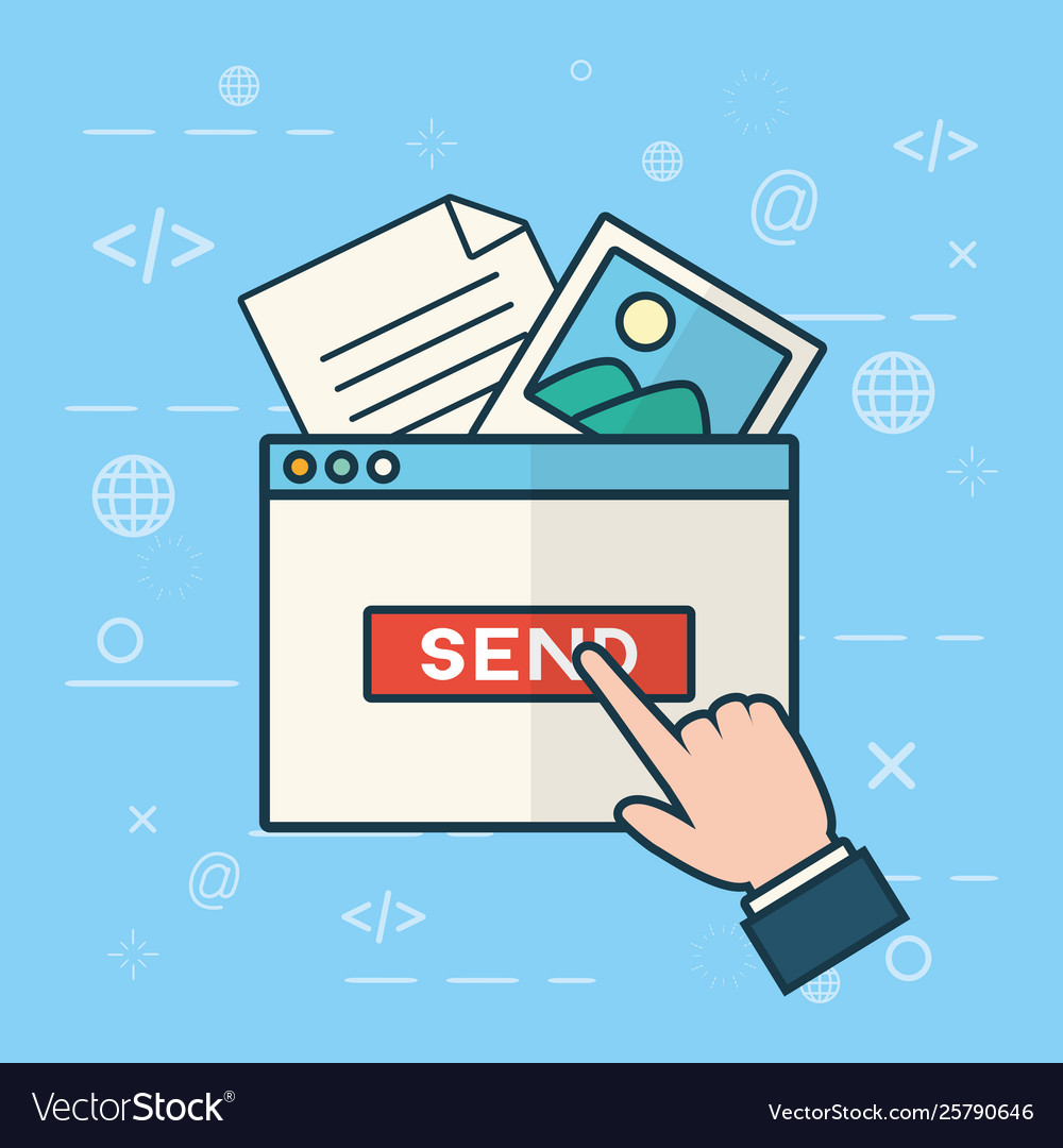 Free Vector  Email, mail, send