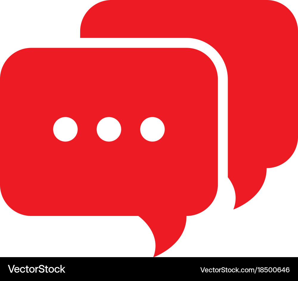 Speech bubble isolated icon Royalty Free Vector Image
