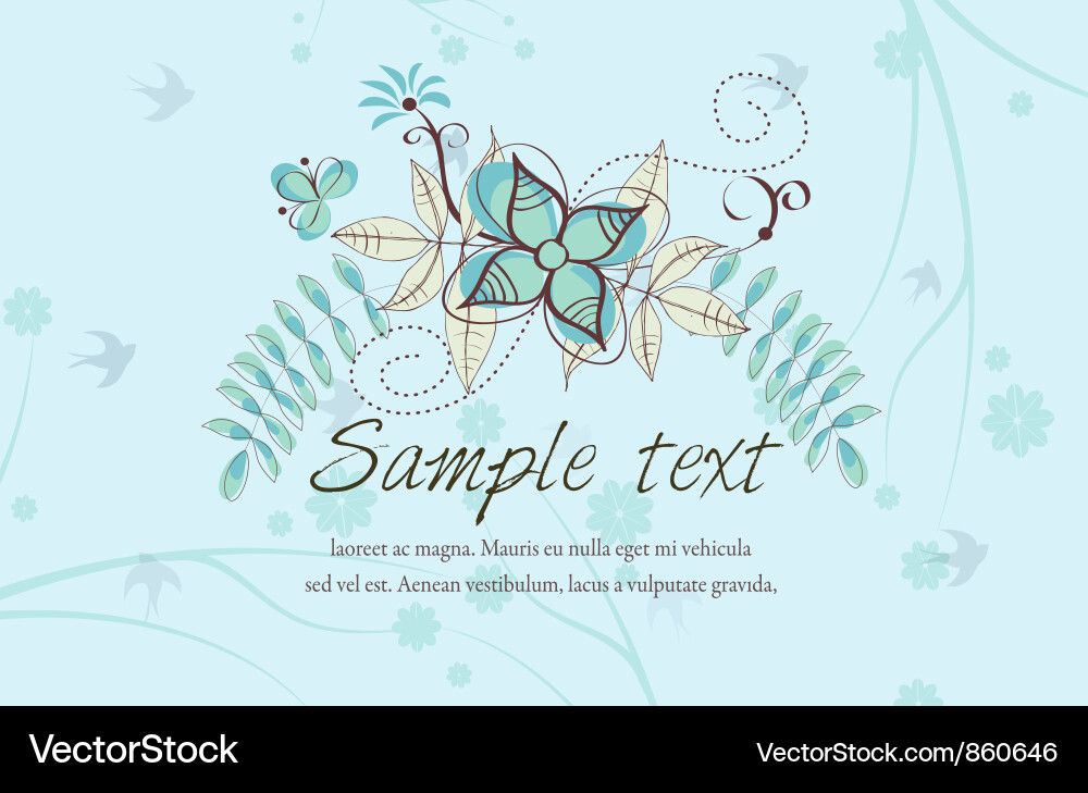 Spring floral background Royalty Free Vector Image