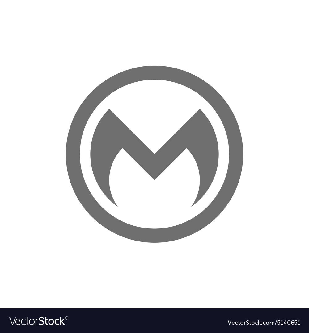 Letter M Logo Concept Icon Royalty Free Vector Image