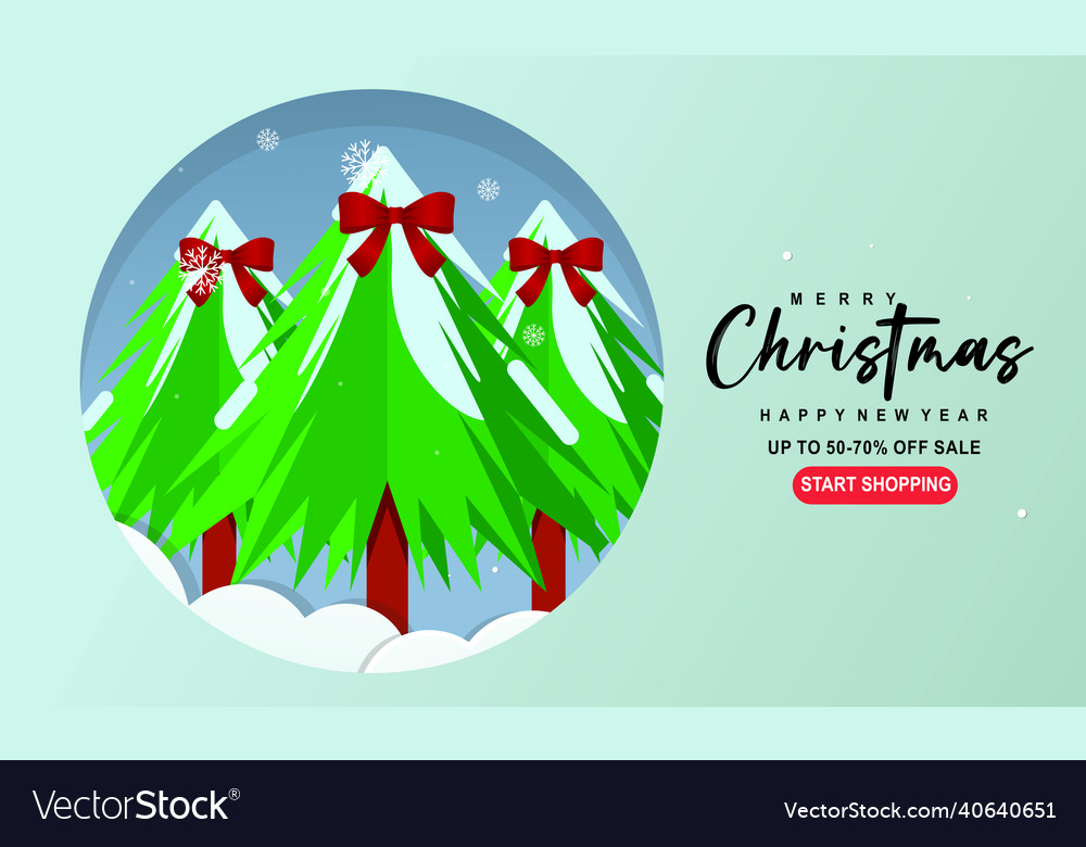 Merry christmas happy new year logo Royalty Free Vector