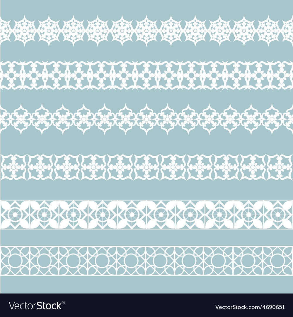 Set borders Royalty Free Vector Image - VectorStock
