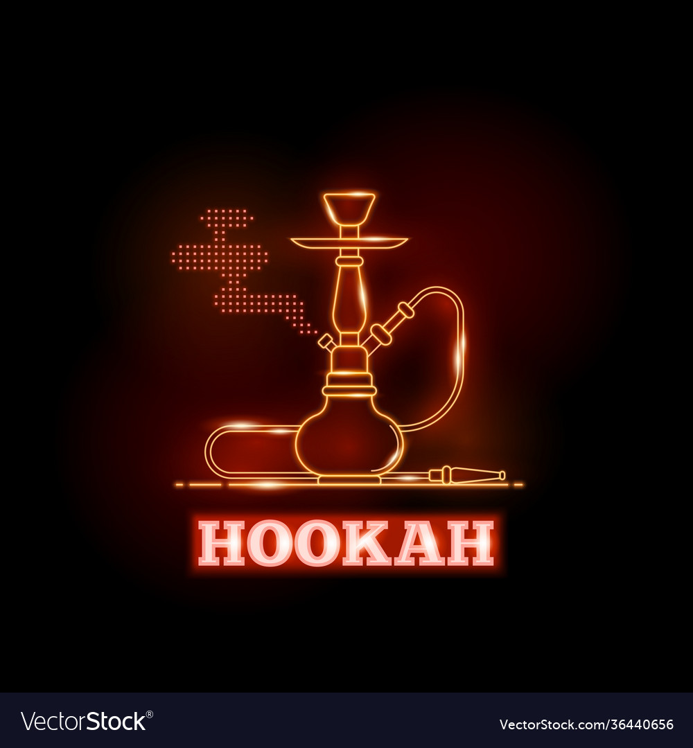 Изображение кальяна на вывеске