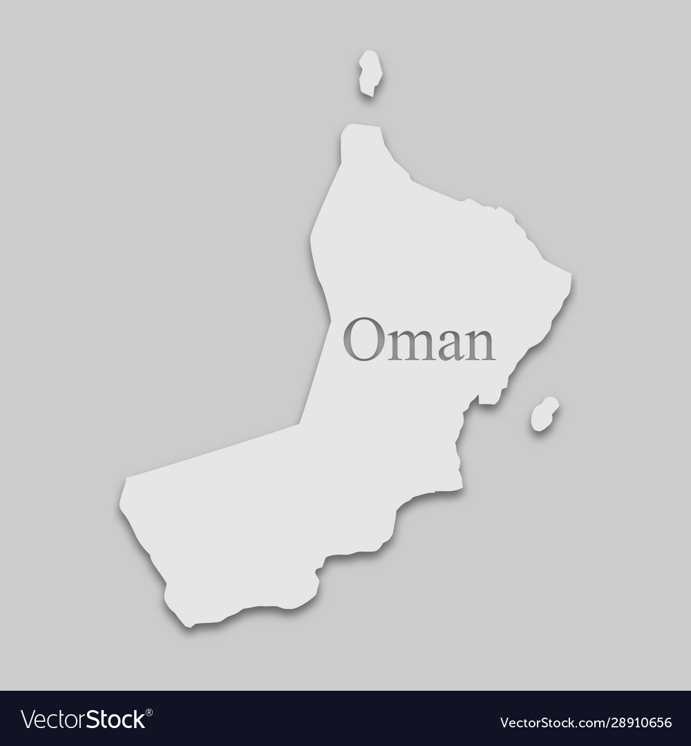 Oman Map Royalty Free Vector Image - Vectorstock