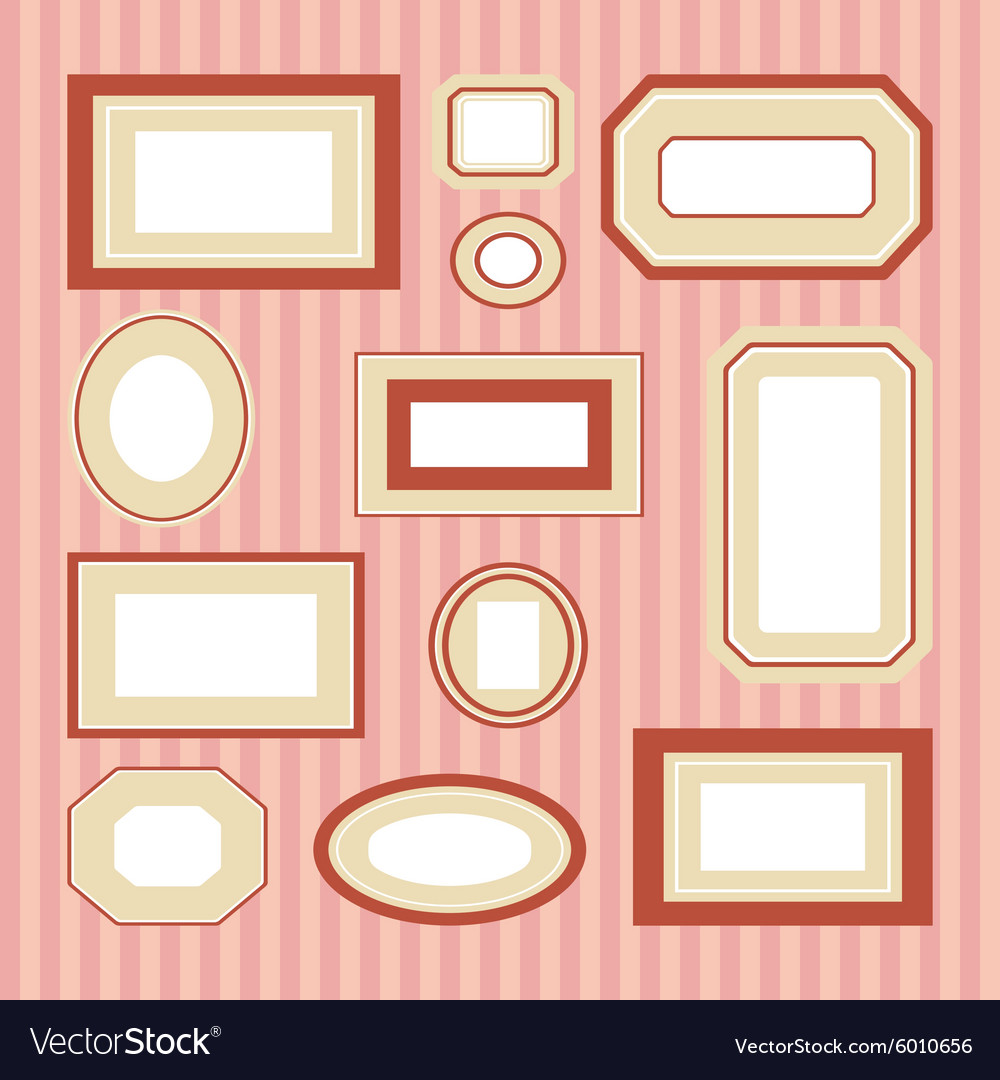 Set Of Colored Frames Royalty Free Vector Image Set Of Colored Frames Vector Image