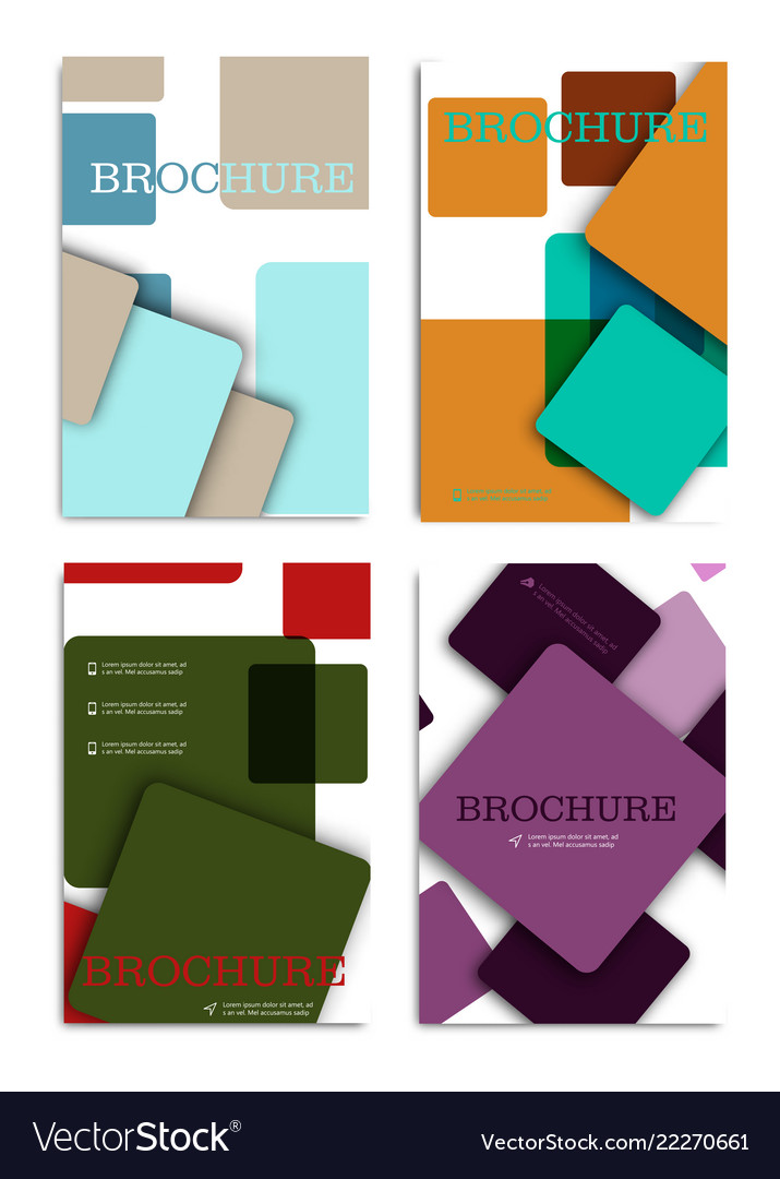 Brochure design template creative Royalty Free Vector Image