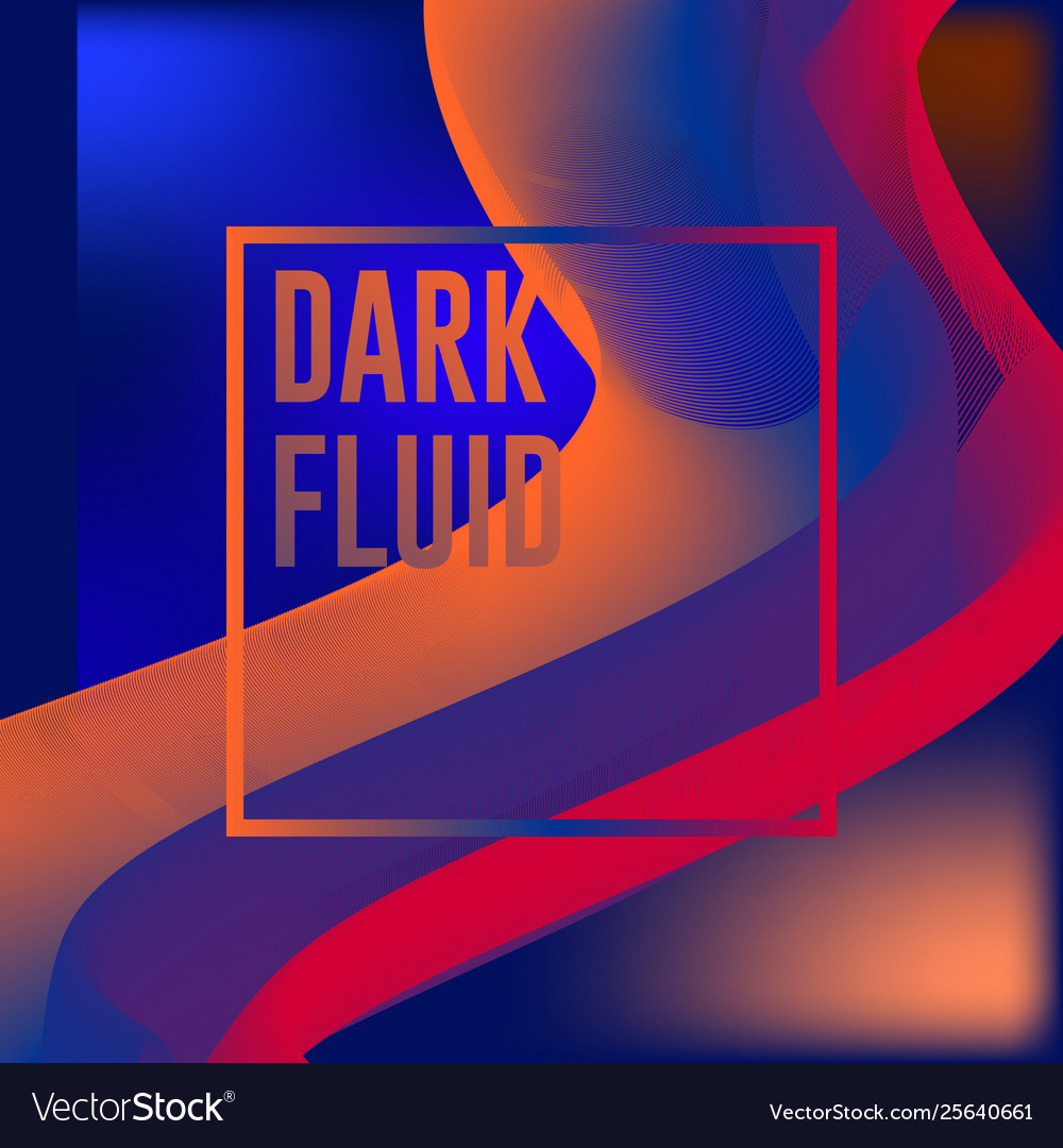 Dark fluid gradient background design abstract Vector Image