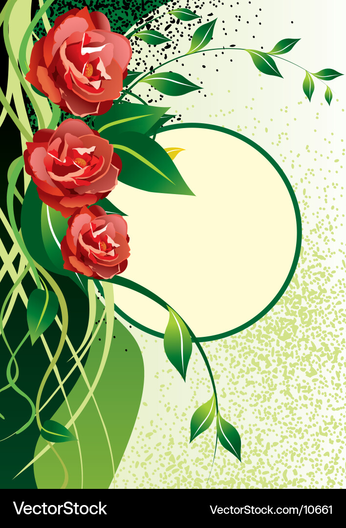 Flowers frame Royalty Free Vector Image - VectorStock