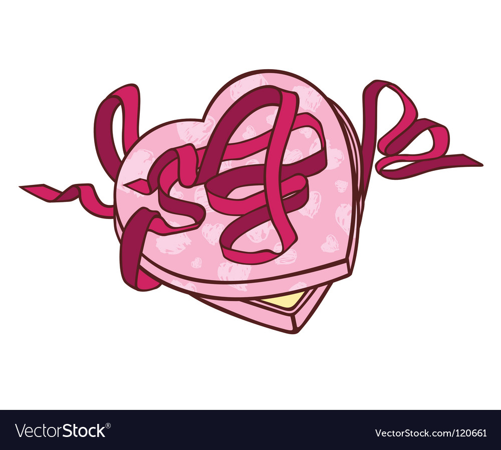 Heart box Royalty Free Vector Image - VectorStock