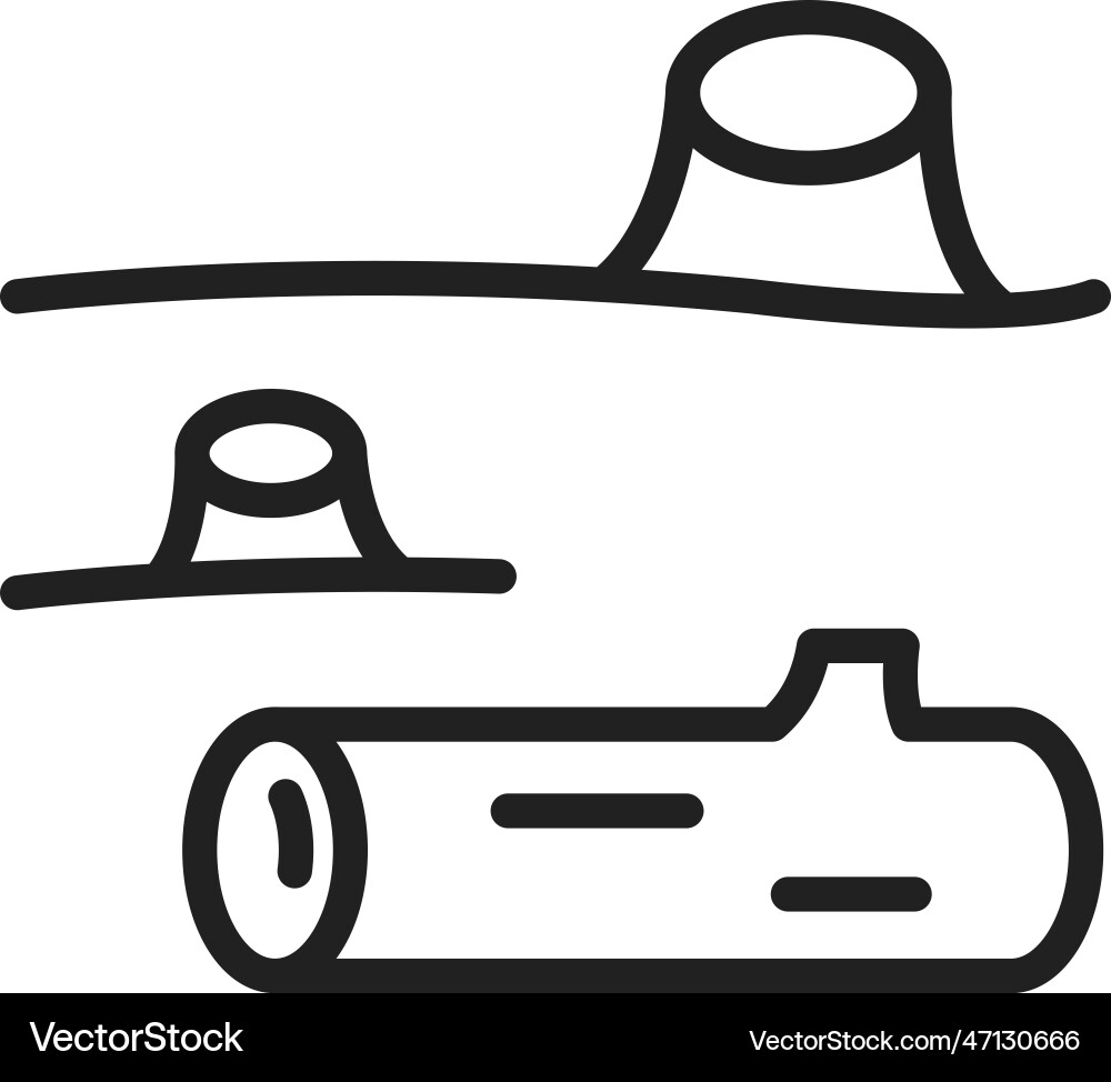 Deforestation icon image Royalty Free Vector Image