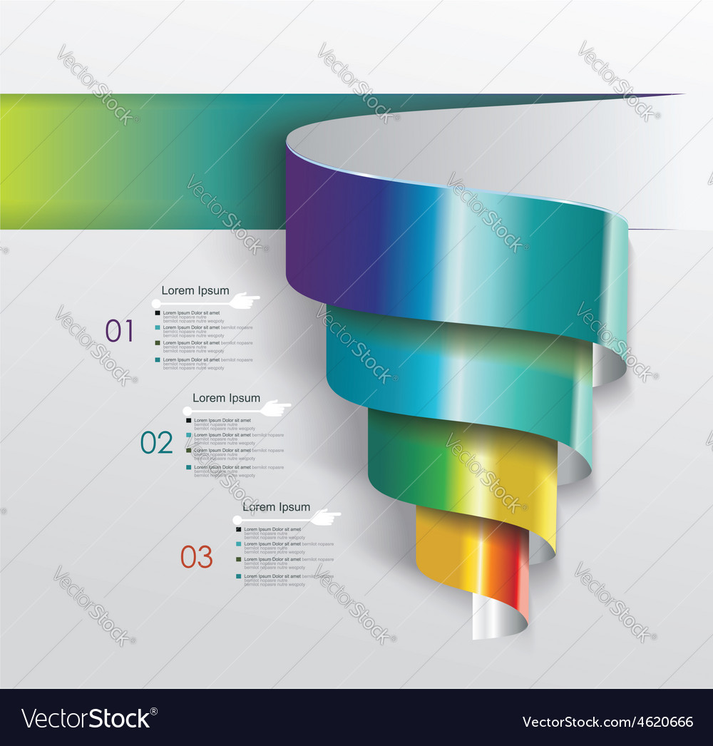 Modern Design From Spiral Banner Royalty Free Vector Image