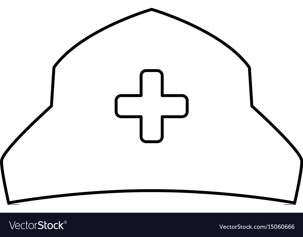 Nurse hat isolated Royalty Free Vector Image - VectorStock