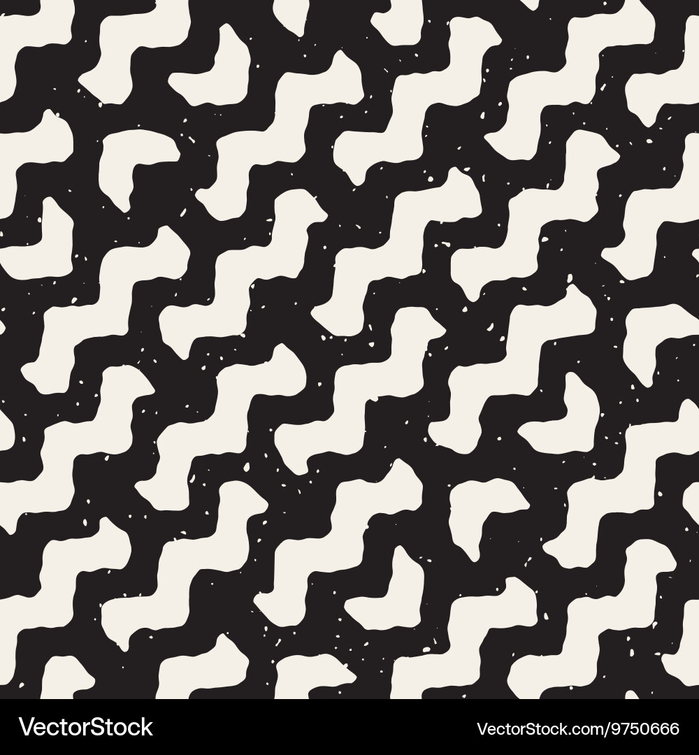 Seamless wavy diagonal lines pattern Royalty Free Vector