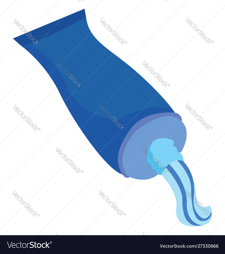 Toothpaste on white background Royalty Free Vector Image