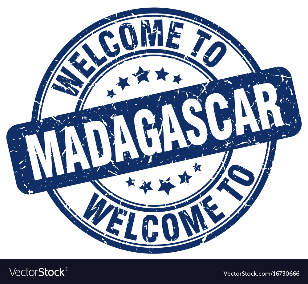 Welcome to madagascar Royalty Free Vector Image