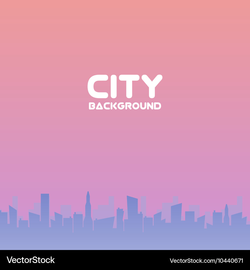 City of skyscrapers horizontal seamless pattern Vector Image