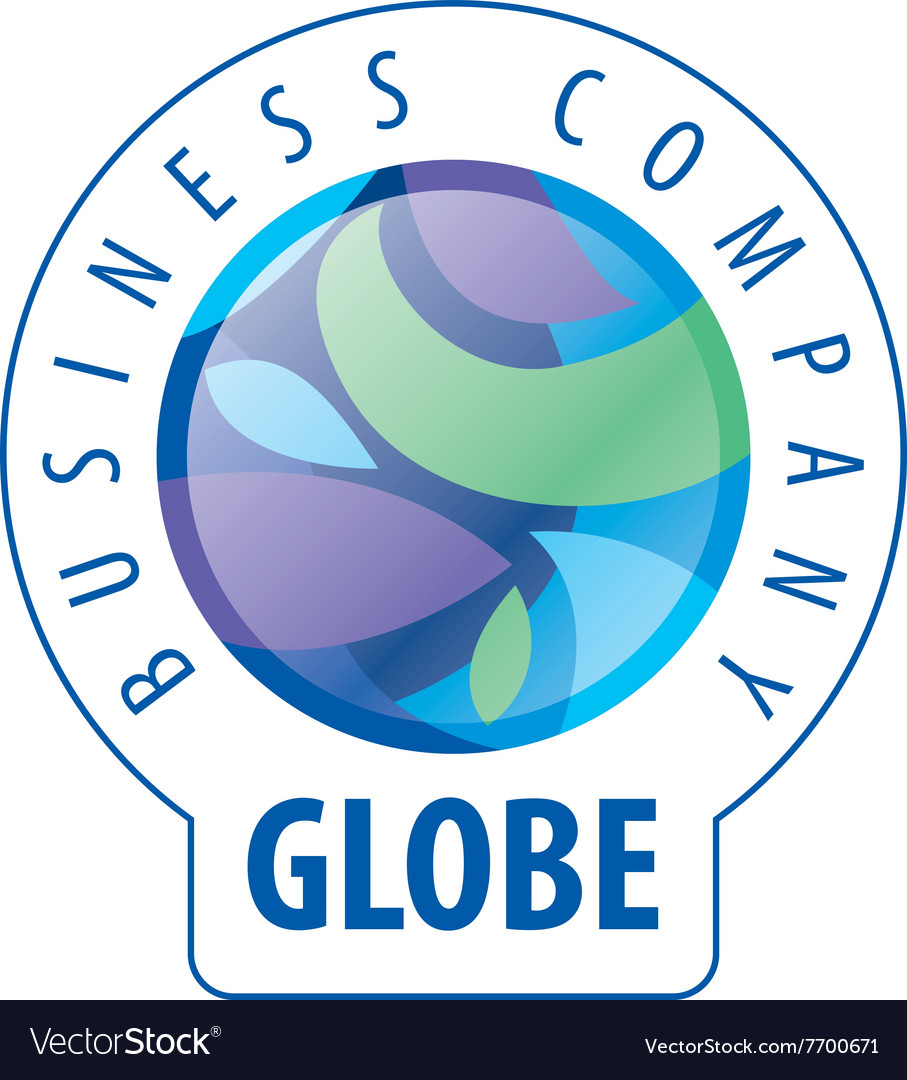 earth logo template globe sign royalty free vector image