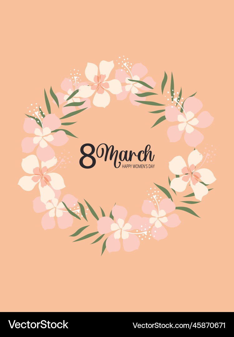 International womens day 8 march Royalty Free Vector Image