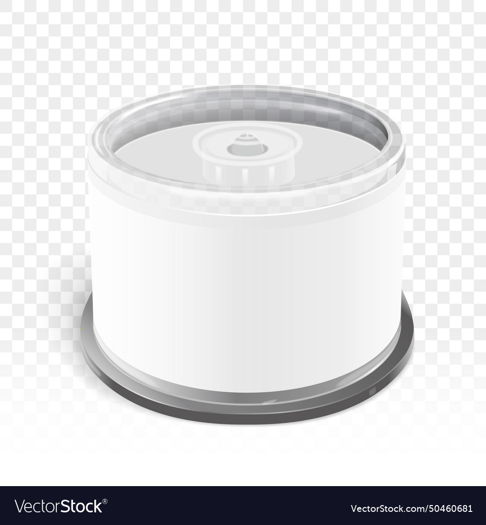 Cd container with blank label