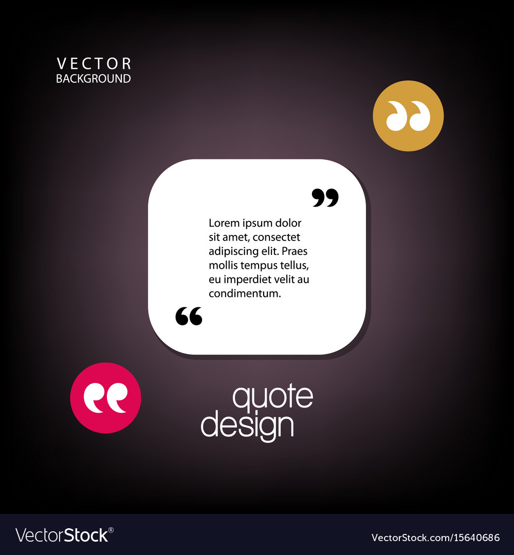 Digital quote frames box Royalty Free Vector Image