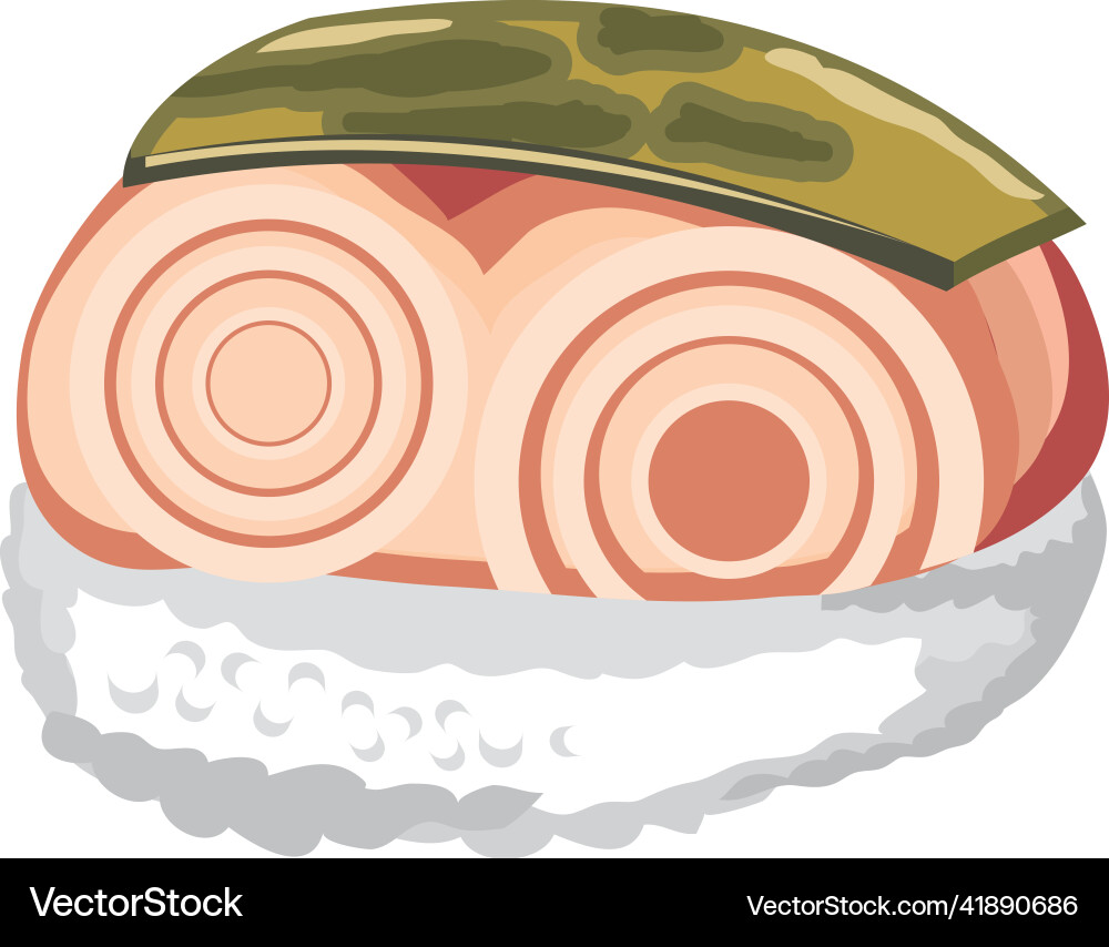 Sushi flat icon Royalty Free Vector Image - VectorStock