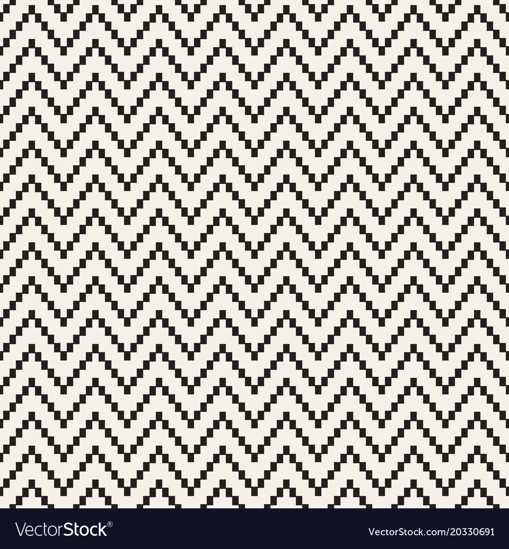 Seamless zig zag geometric pattern classic Vector Image