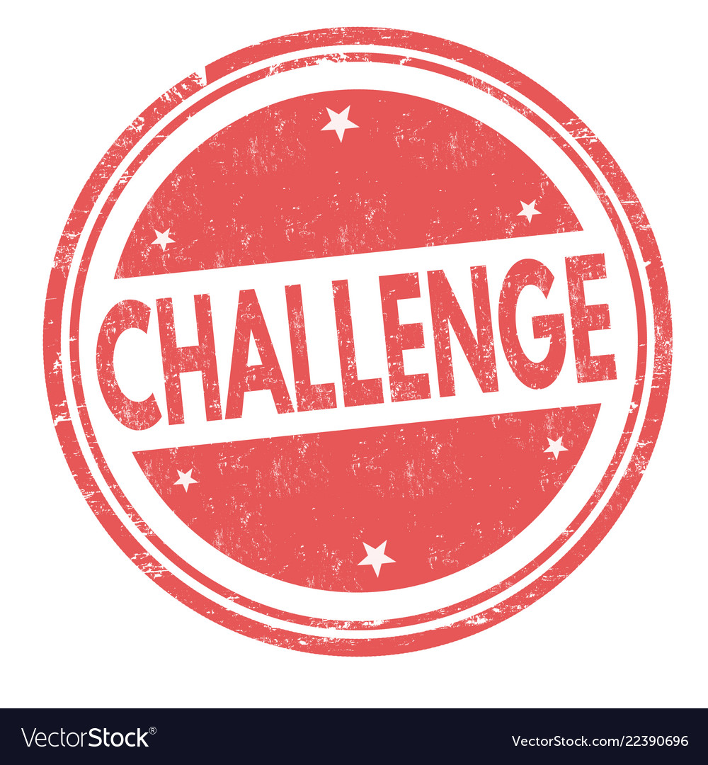 Challenge sign or stamp Royalty Free Vector Image