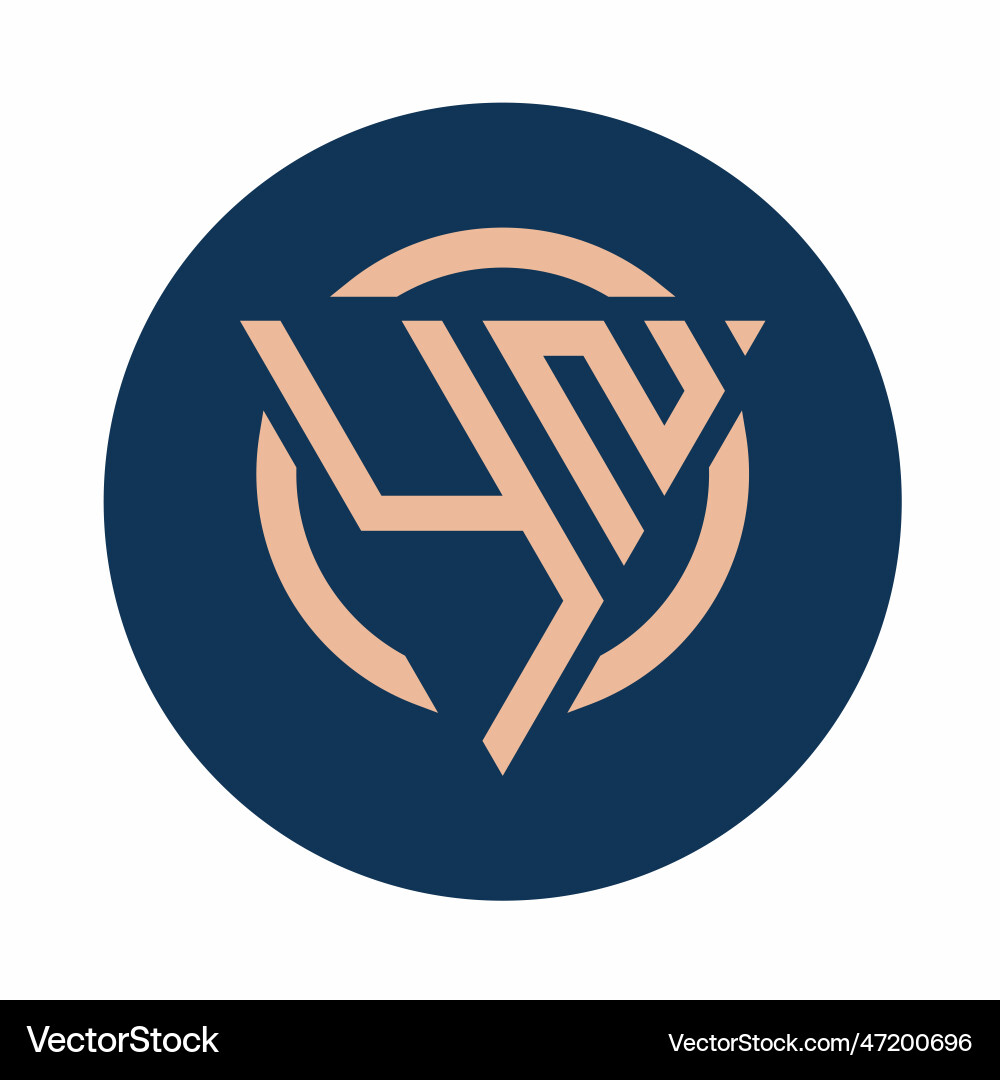 Creative simple initial monogram yn logo designs Vector Image