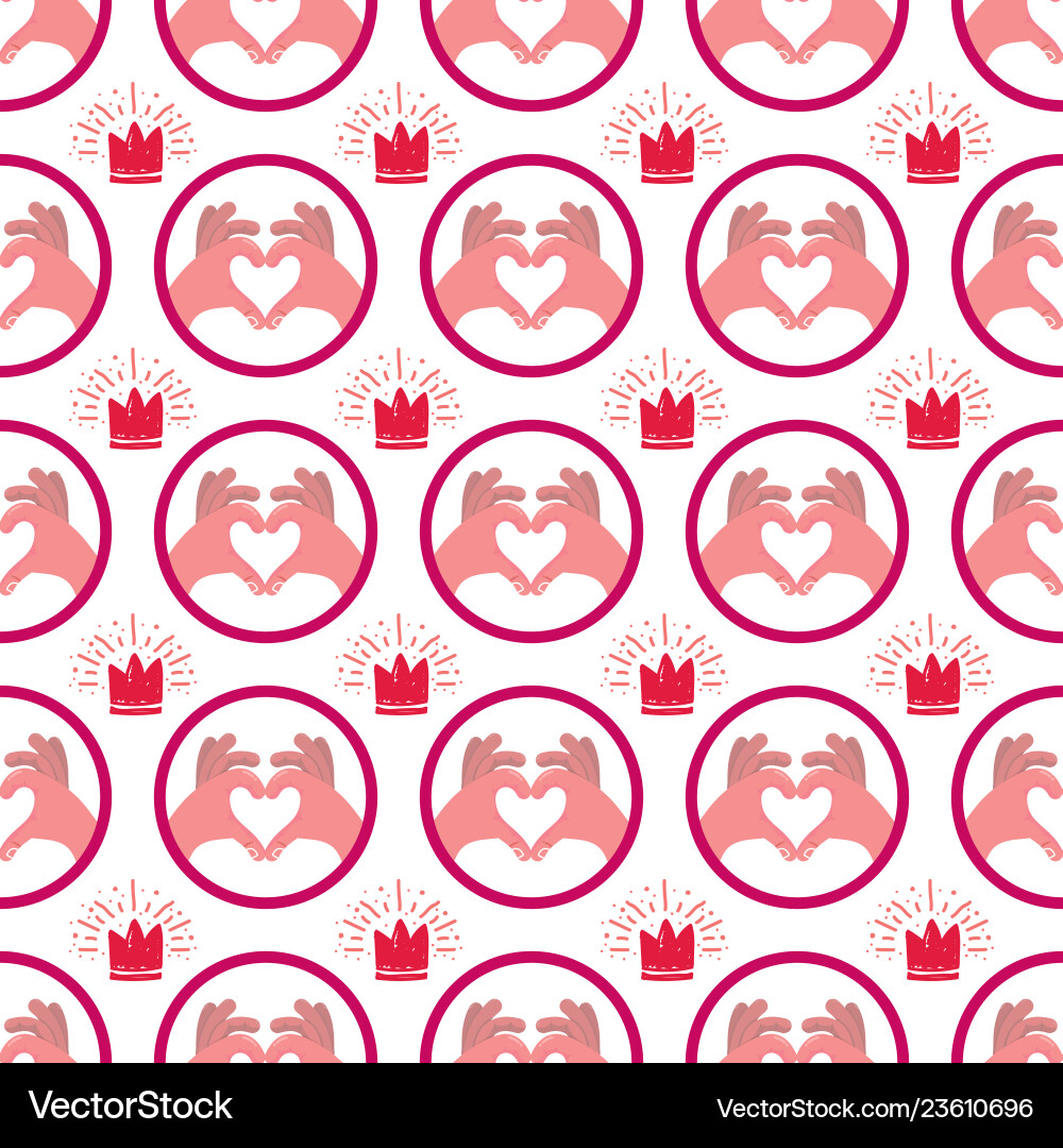 Love seamless pattern Royalty Free Vector Image