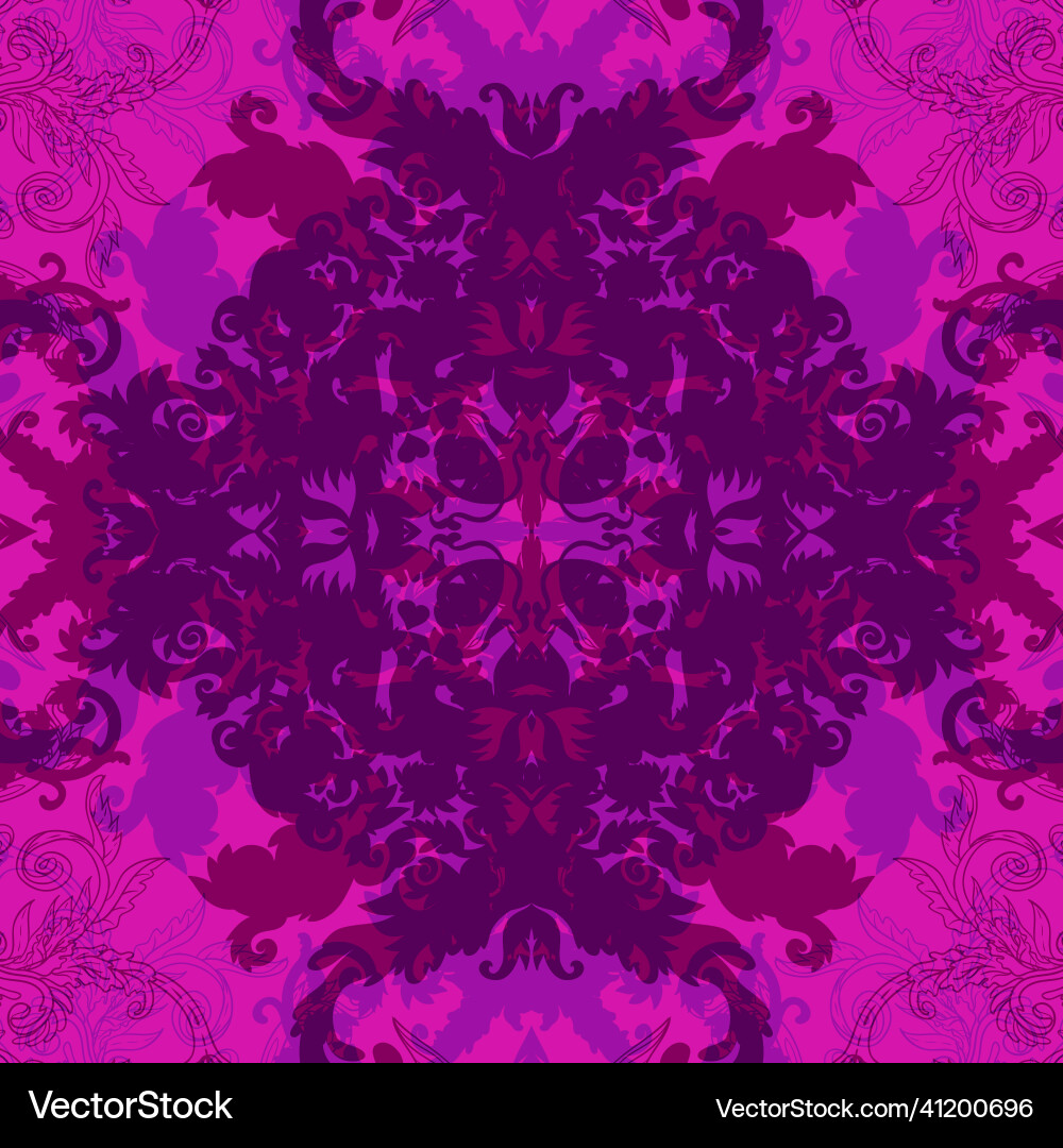 Seamless vintage baroque pattern Royalty Free Vector Image