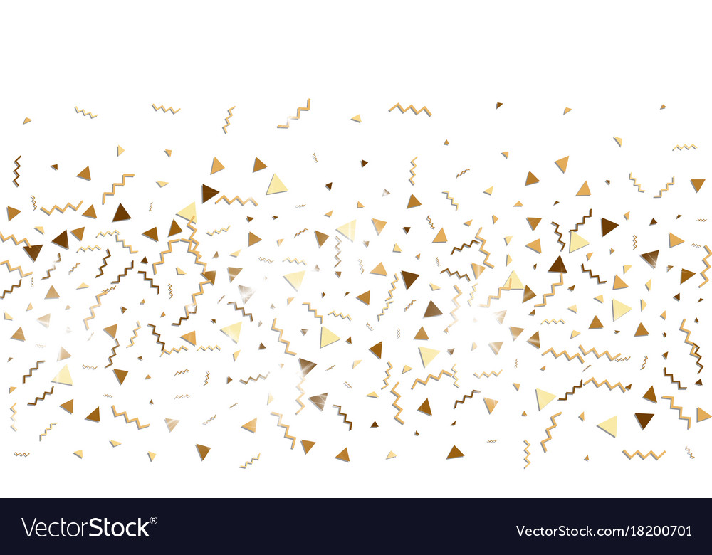 Glitter gold confetti Royalty Free Vector Image