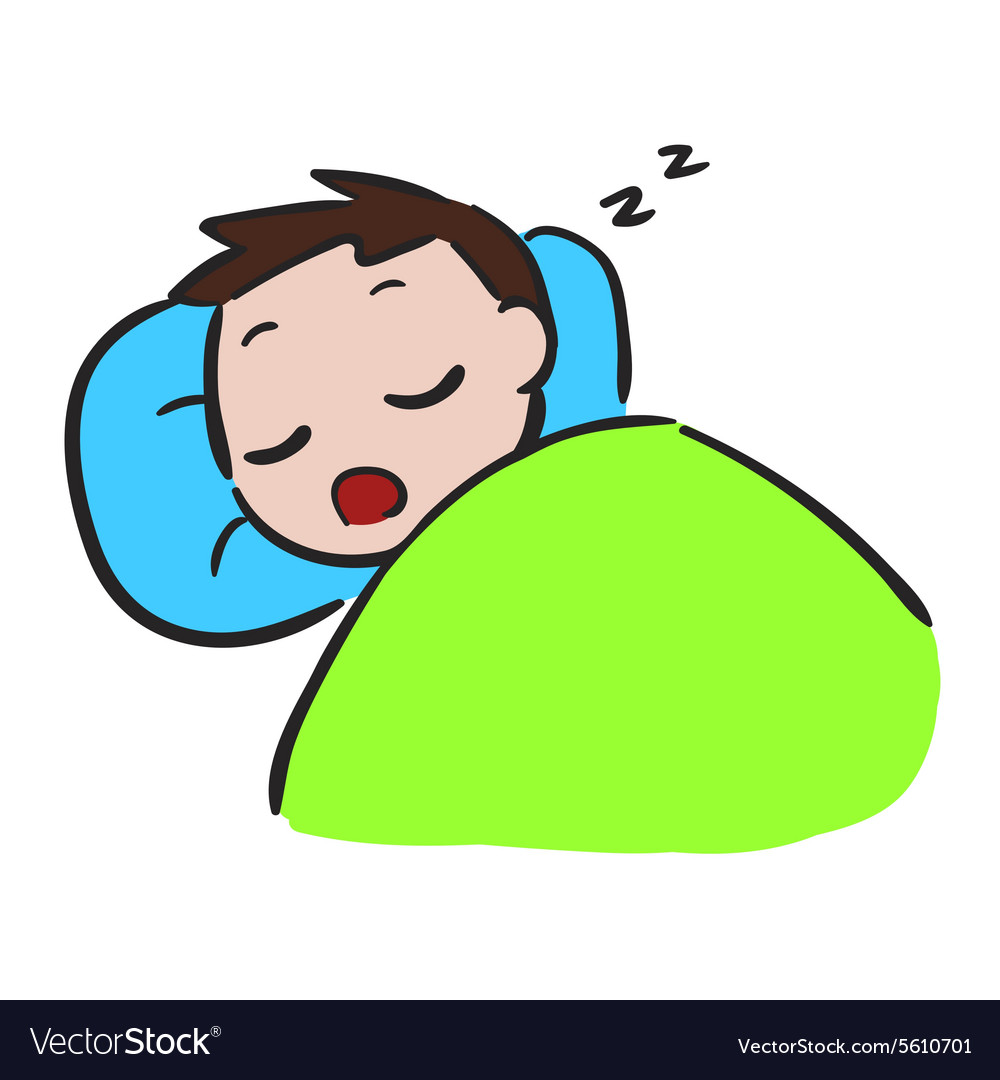 Little boy sleep stock Royalty Free Vector Image