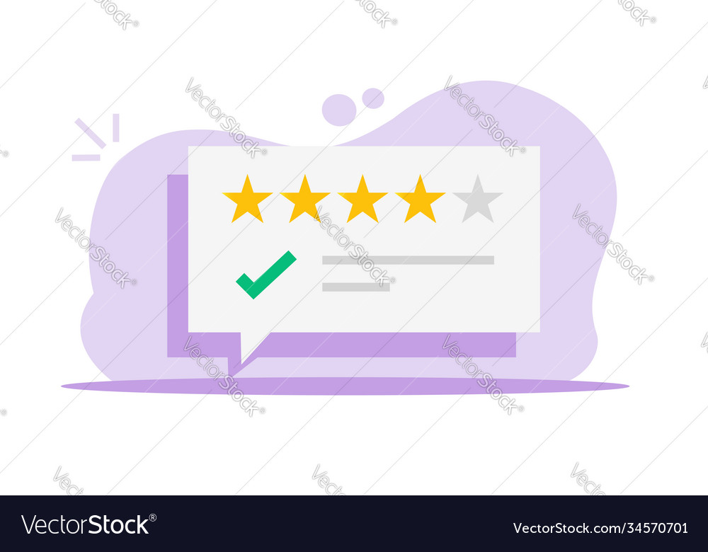 Review online testimonials customer Royalty Free Vector