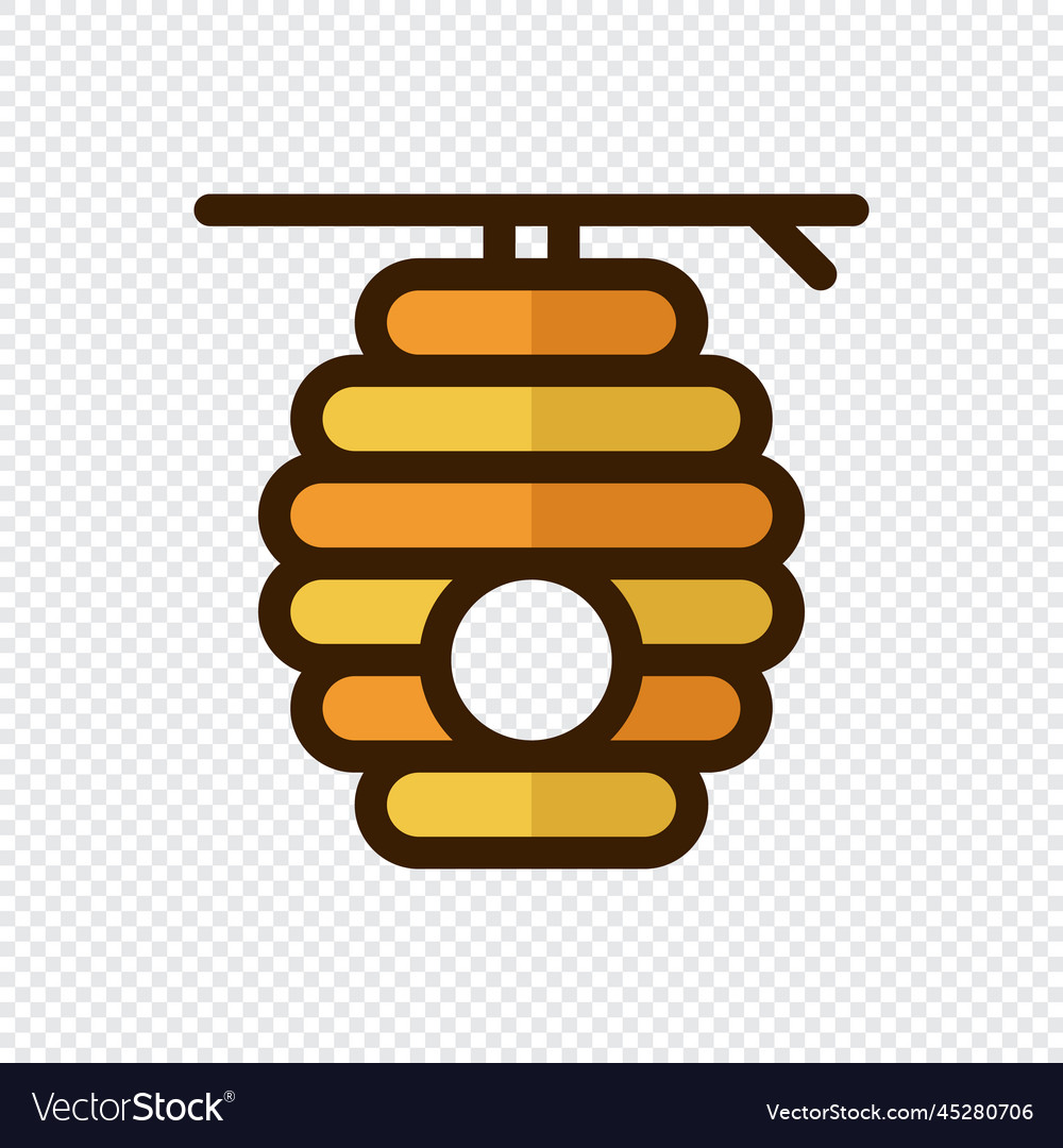 Beehive icon creative geometric beehive logo Vector Image