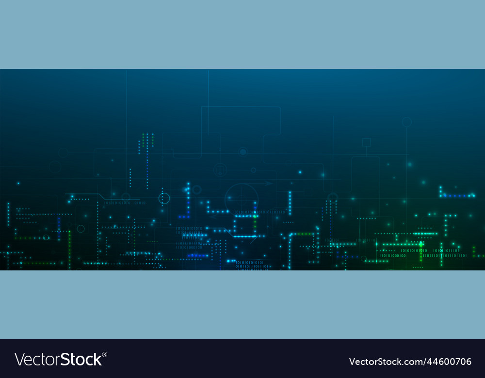 Technology data background idea of global Vector Image