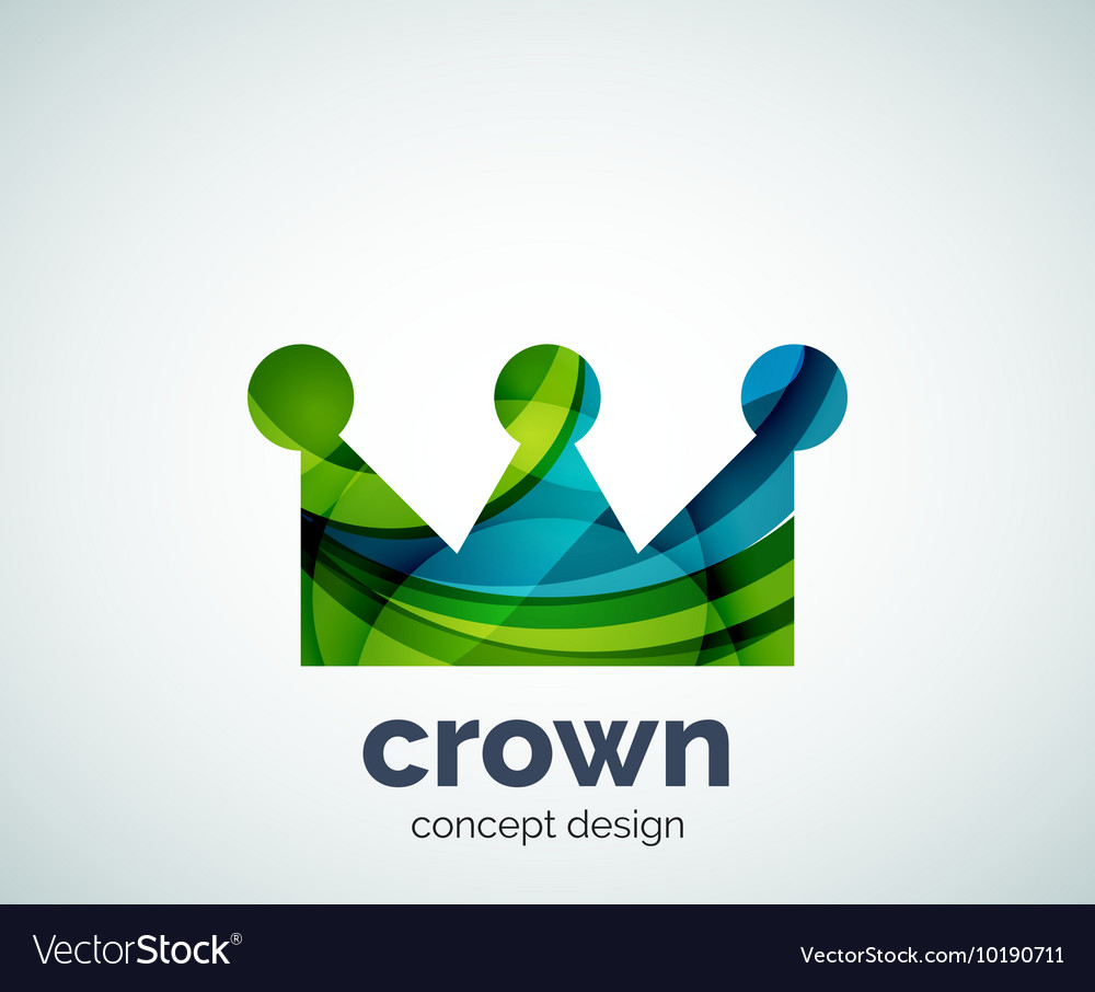 Crown logo template Royalty Free Vector Image - VectorStock