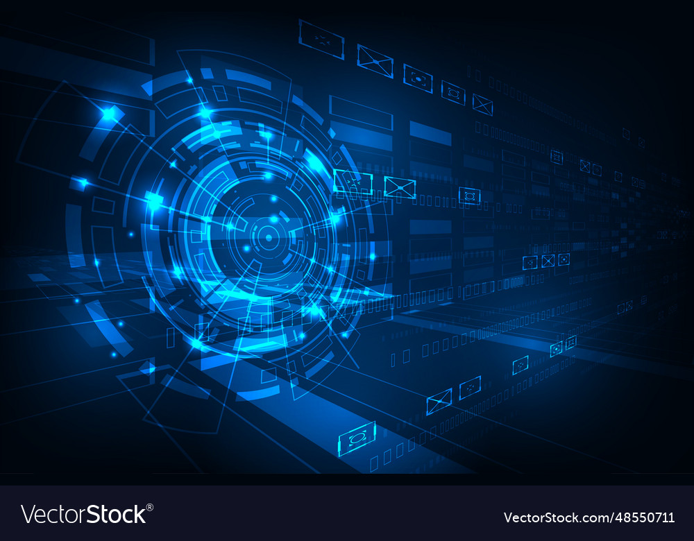 Hi-tech communication concept futuristic Vector Image