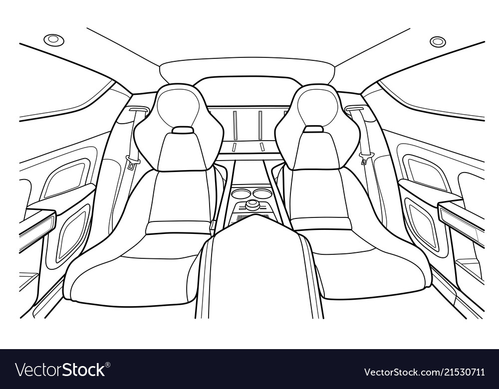 Machine inside interior of the vehicle