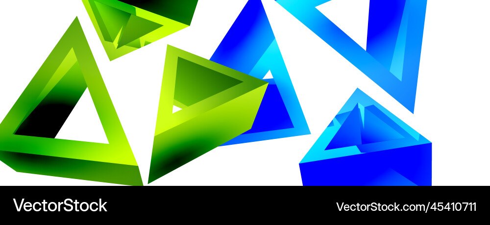 Triangle abstract background 3d basic Royalty Free Vector