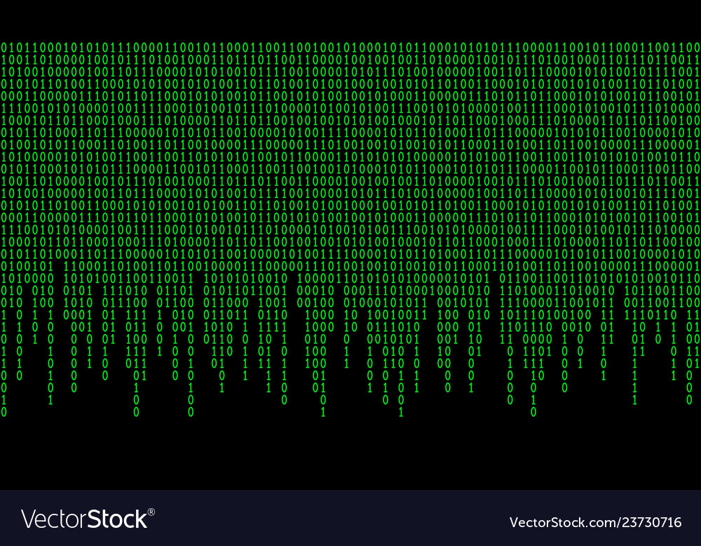 Binary code pattern Royalty Free Vector Image - VectorStock