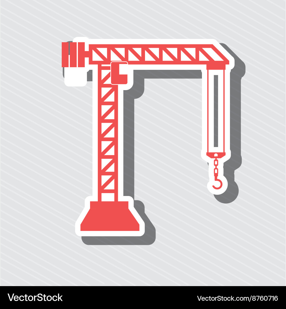 Crane service design Royalty Free Vector Image