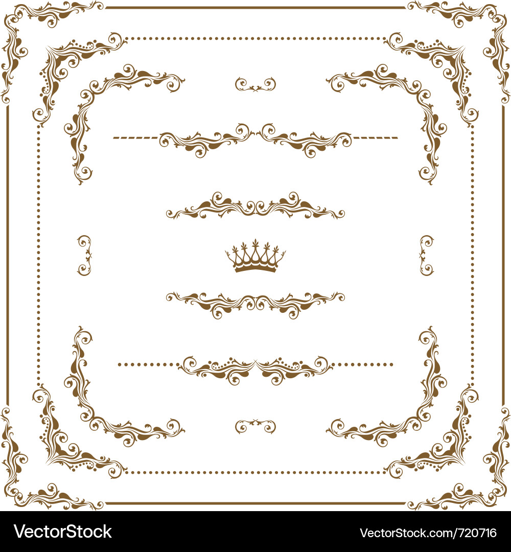 Decorative frame Royalty Free Vector Image - VectorStock