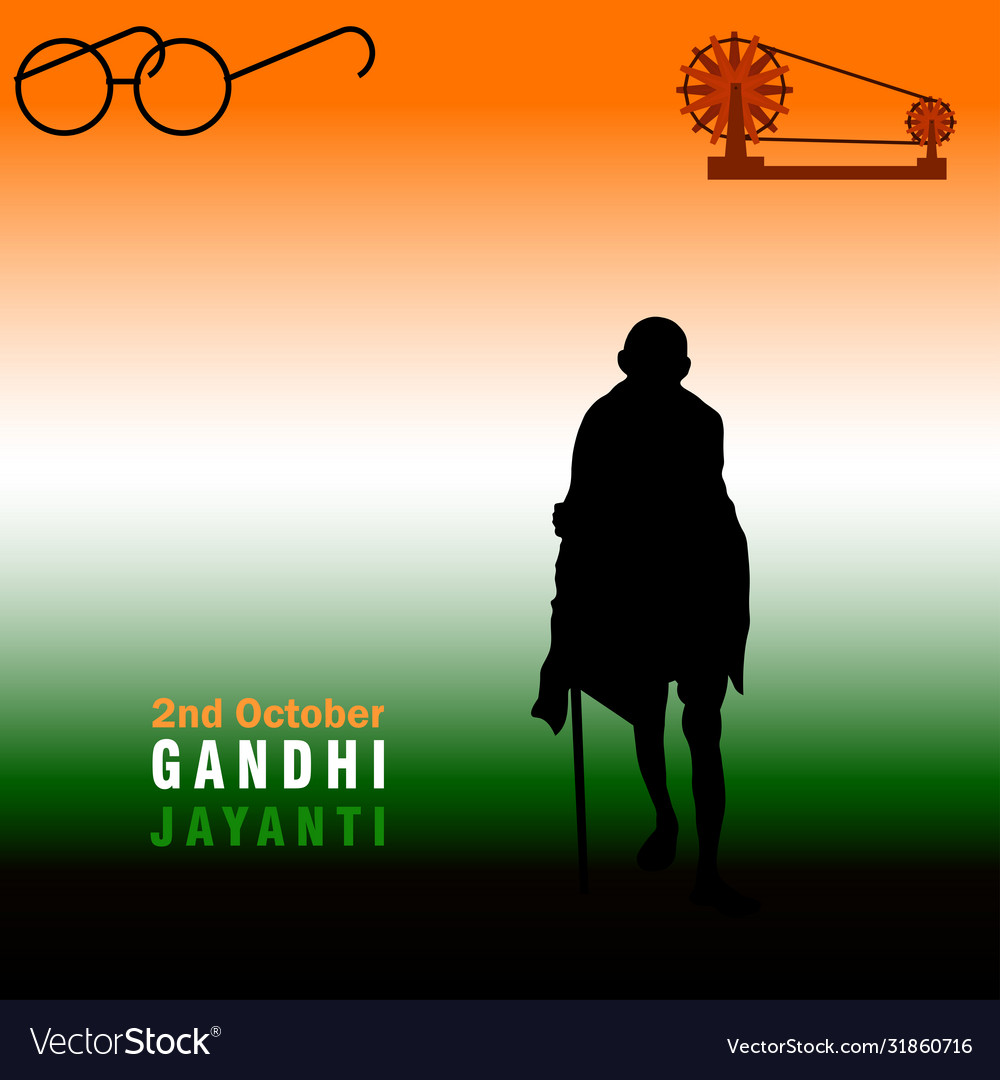 Mohandas karamchand gandhi or mahatma gandhi who Vector Image