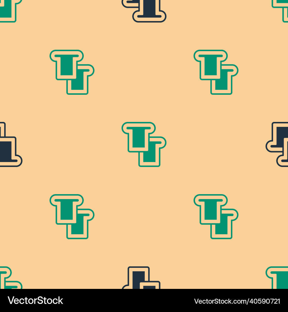 Green and black bread toast for sandwich piece Vector Image