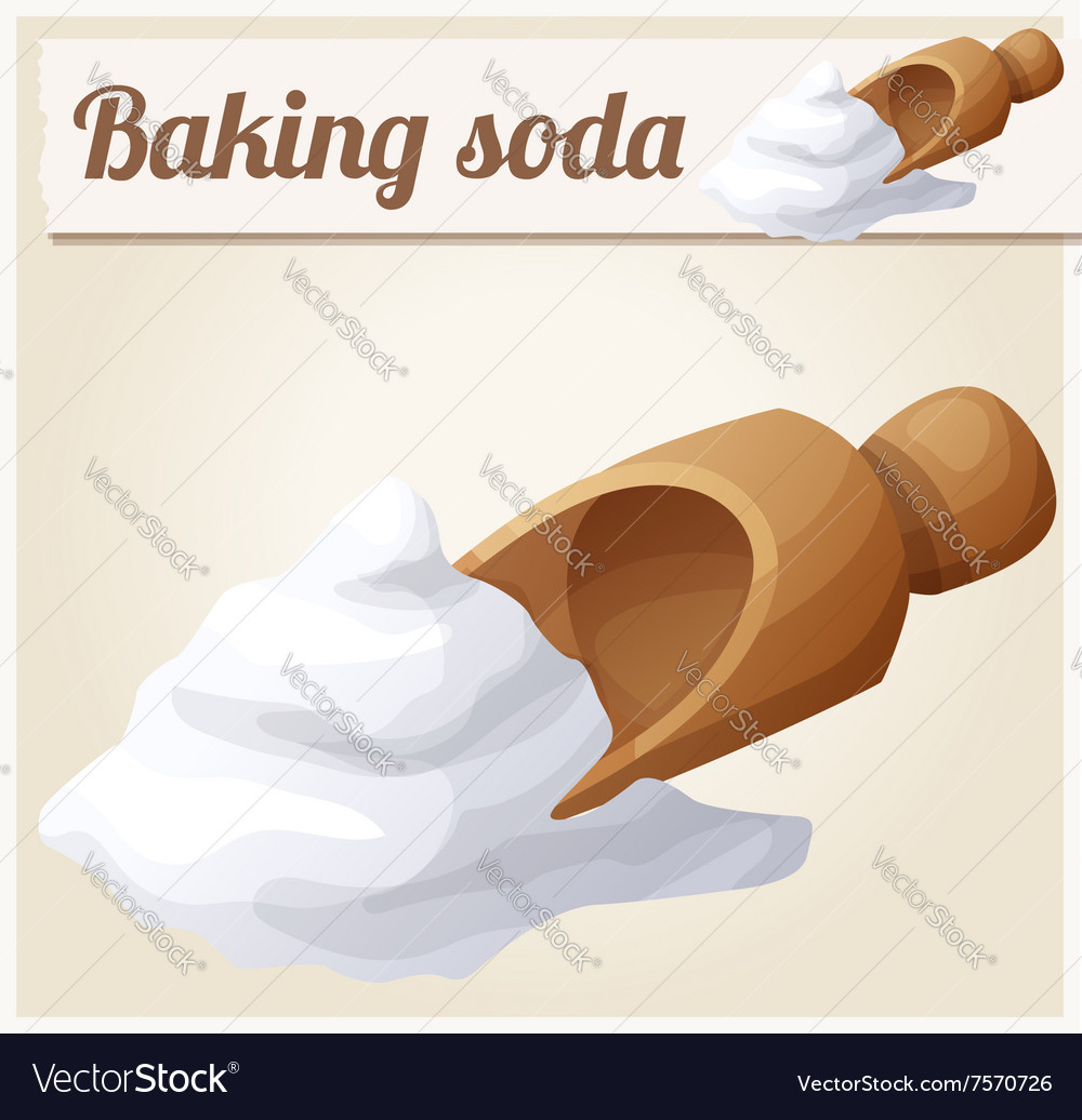 Baking Soda Detailed Icon Royalty Free Vector Image