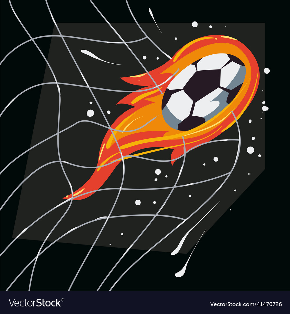 Soccer goal poster Royalty Free Vector Image VectorStock