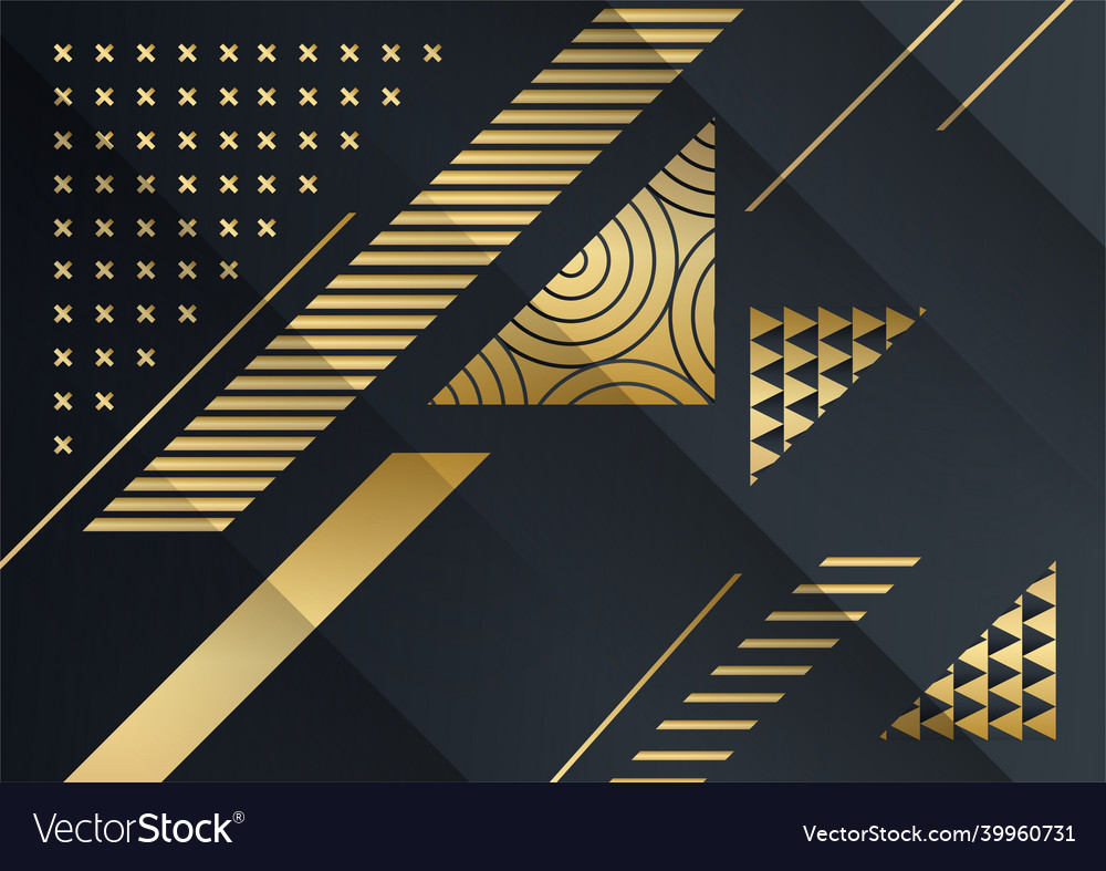 Abstract dark background with geometric shape Vector Image