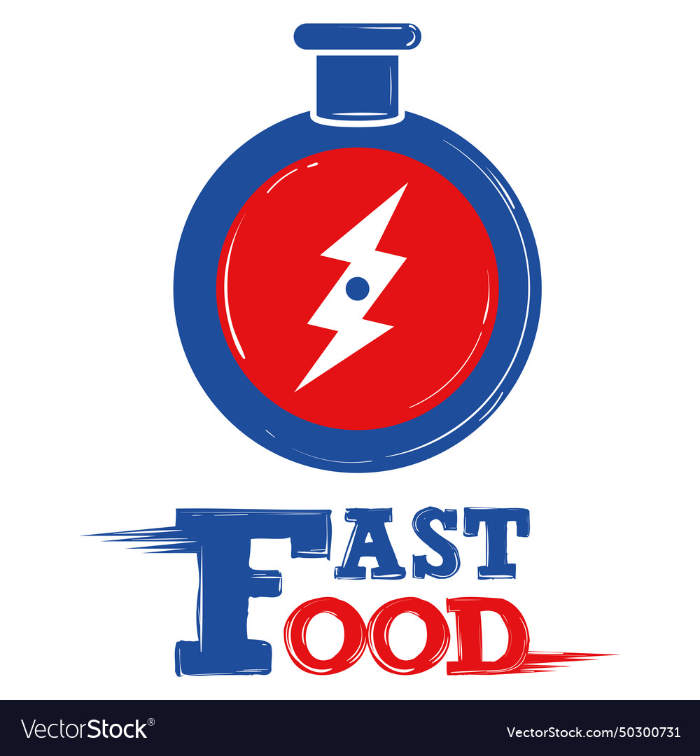 Fast food local logo Royalty Free Vector Image