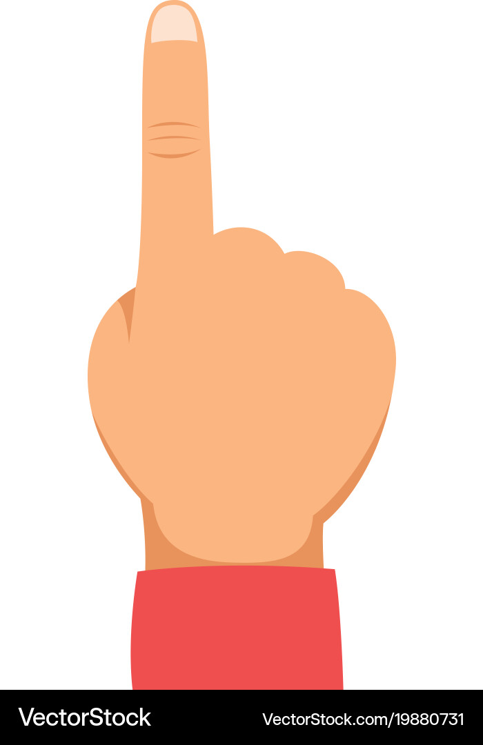 Fu Finger Vector Finger Royalty Free Vector Image - VectorStock